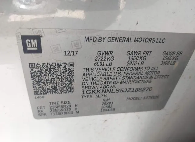 1GKKNNLS5JZ186270 2018 2018 GMC Acadia- Slt-2 9