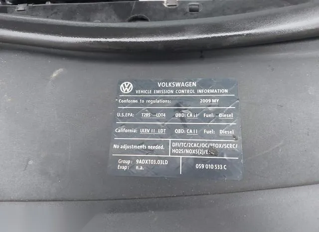 WVGAM77L29D038848 2009 2009 Volkswagen Touareg- V6 Tdi 9