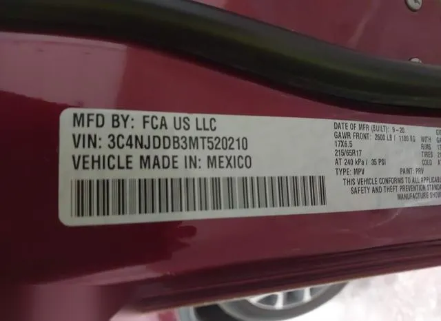 3C4NJDDB3MT520210 2021 2021 Jeep Compass- Trailhawk 4X4 9