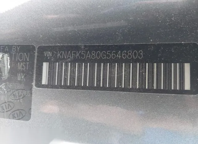 KNAFK5A80G5646803 2016 2016 KIA Forte- LX 9