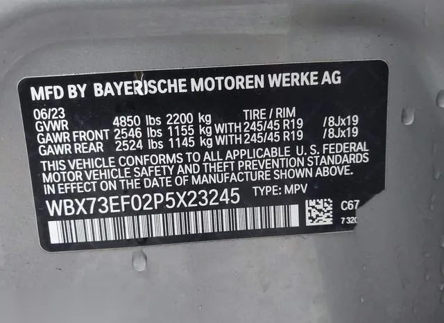 WBX73EF02P5X23245 2023 2023 BMW X1- Xdrive28I 9