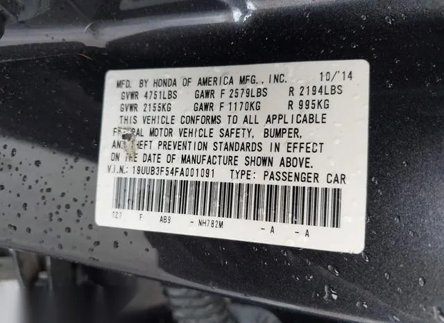 19UUB3F54FA001091 2015 2015 Acura TLX- V6 Tech 9