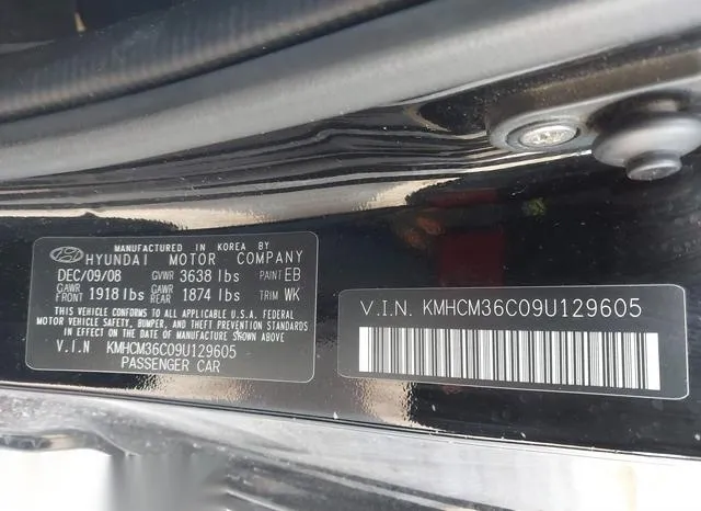 KMHCM36C09U129605 2009 2009 Hyundai Accent- GS 9