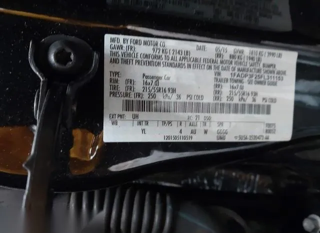 1FADP3F25FL311153 2015 2015 Ford Focus- SE 9