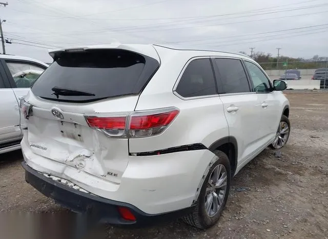 5TDKKRFH5ES032922 2014 2014 Toyota Highlander- Xle V6 4