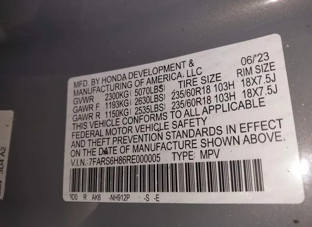 7FARS6H86RE000005 2024 2024 Honda CR-V- Hybrid Sport-L 9