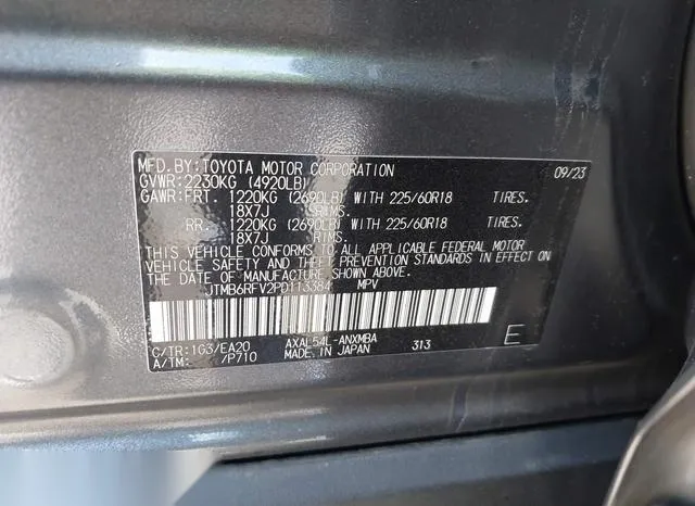 JTMB6RFV2PD113384 2023 2023 Toyota RAV4- Hybrid Xle Premium 9