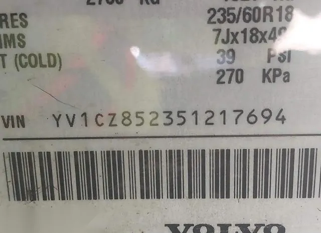 YV1CZ852351217694 2005 2005 Volvo XC90- T6 9