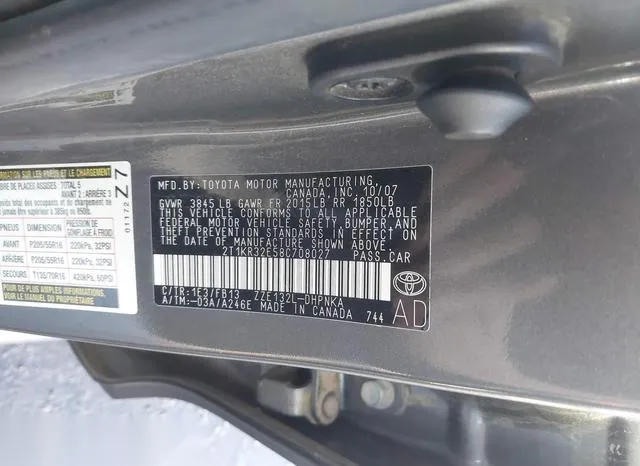 2T1KR32E58C708027 2008 2008 Toyota Matrix- XR 9