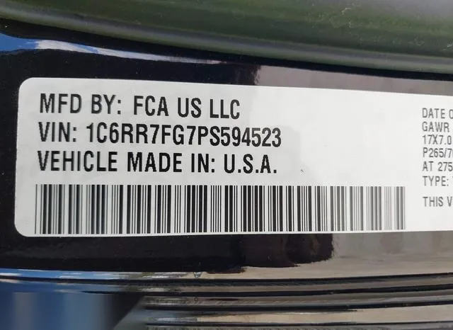 1C6RR7FG7PS594523 2023 2023 RAM 1500- Classic Tradesman  4X 9