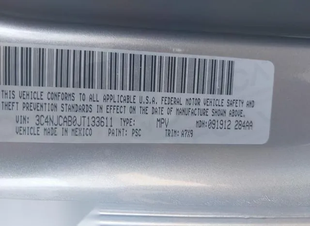 3C4NJCAB0JT133611 2018 2018 Jeep Compass- Sport Fwd 9