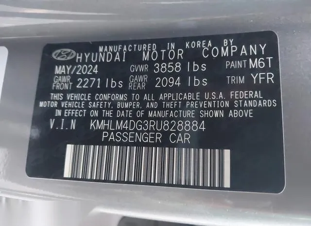 KMHLM4DG3RU828884 2024 2024 Hyundai Elantra- Sel 9