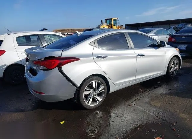 KMHDH4AE6EU104340 2014 2014 Hyundai Elantra- Limited 4