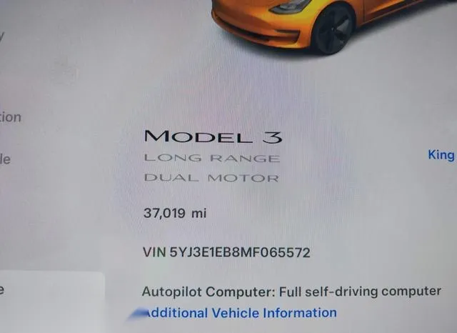 5YJ3E1EB8MF065572 2021 2021 Tesla Model 3- Long Range Dual 7