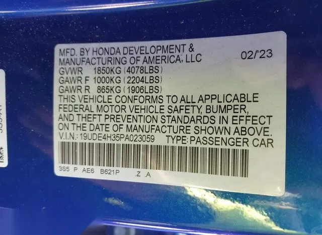 19UDE4H35PA023059 2023 2023 Acura Integra- A-Spec 9