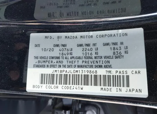 JM1BPAJL0M1319868 2021 2021 Mazda 3- 2-5 S 9