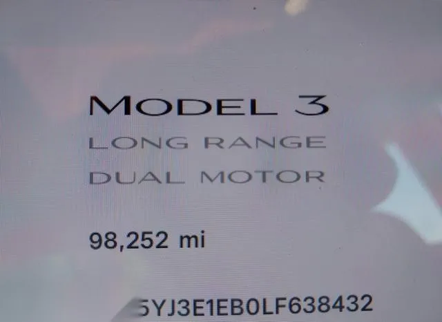 5YJ3E1EB0LF638432 2020 2020 Tesla Model 3- Long Range Dual 7