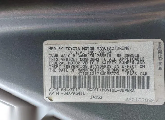 JT2SK12E2R0242652 1994 1994 Toyota Camry- LE 9