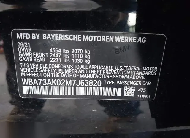 WBA73AK02M7J63820 2021 2021 BMW 228i Gran Coupe- Xdrive 9