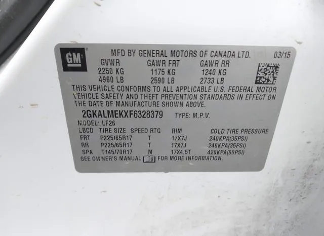 2GKALMEKXF6328379 2015 2015 GMC Terrain- Sle-1 9