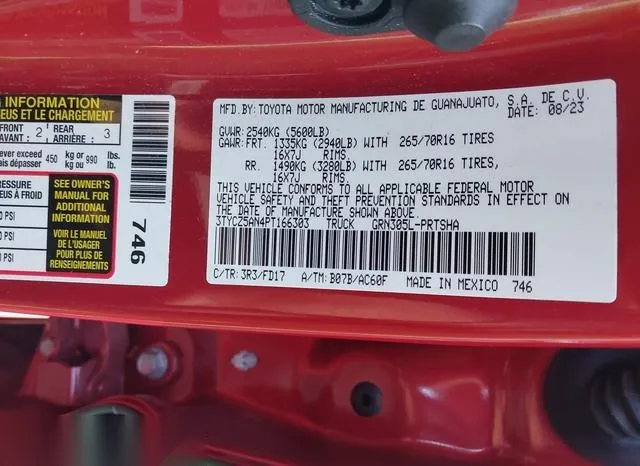 3TYCZ5AN4PT166303 2023 2023 Toyota Tacoma- Trd Off Road 9