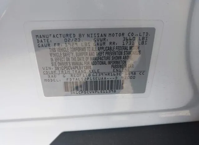 3N1CP5CV4PL511398 2023 2023 Nissan Kicks- Sv Xtronic Cvt 9