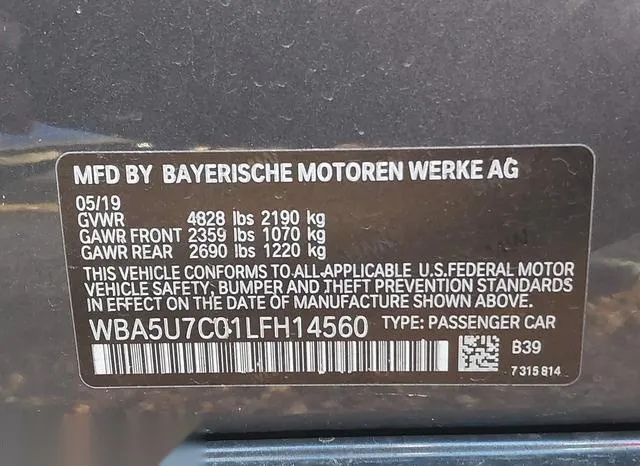 WBA5U7C01LFH14560 2020 2020 BMW 3 Series- M340I 9