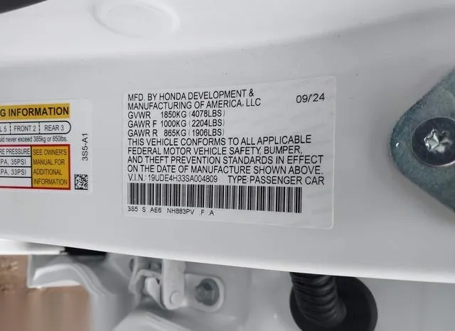 19UDE4H33SA004809 2025 2025 Acura Integra- A-Spec 9