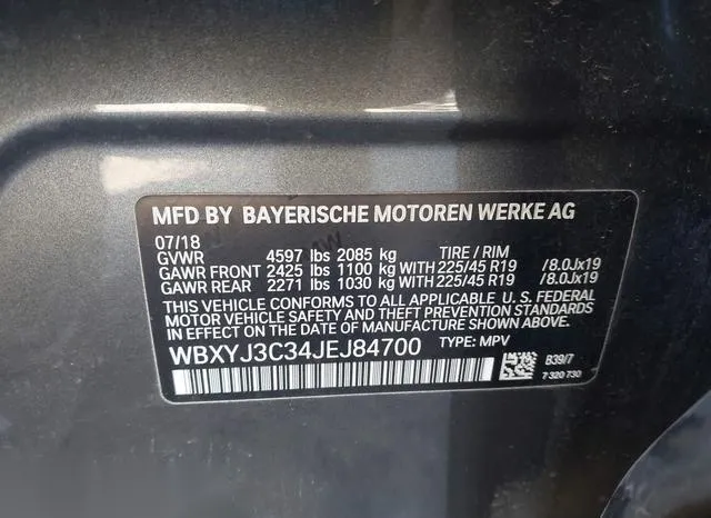 WBXYJ3C34JEJ84700 2018 2018 BMW X2- Sdrive28I 9