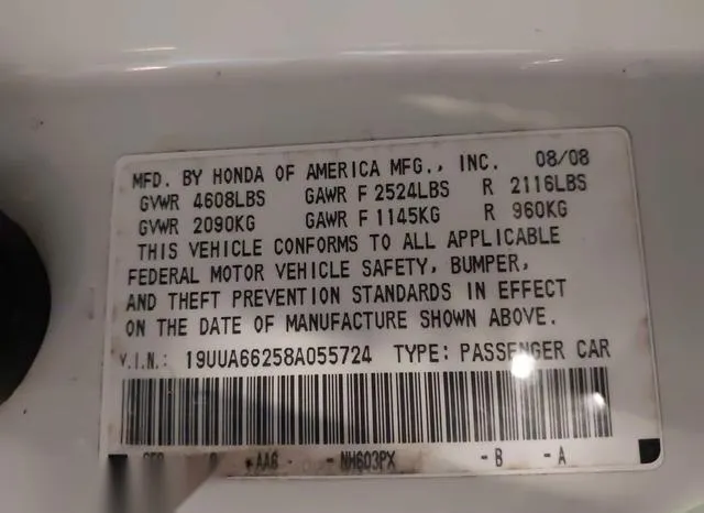 19UUA66258A055724 2008 2008 Acura TL- 3-2 9