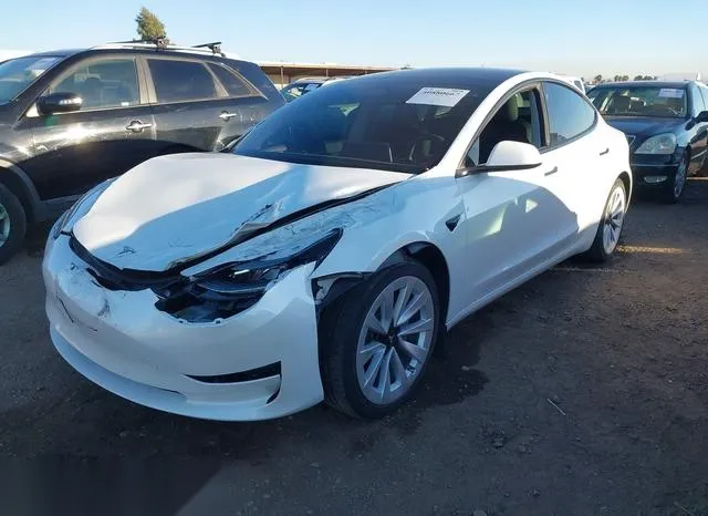 5YJ3E1EB1NF137536 2022 2022 Tesla Model 3- Long Range Dual 2