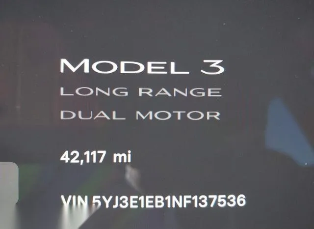 5YJ3E1EB1NF137536 2022 2022 Tesla Model 3- Long Range Dual 7