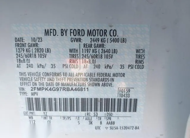 2FMPK4G97RBA46811 2024 2024 Ford Edge- SE 9