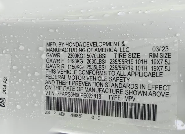 7FARS6H90PE023818 2023 2023 Honda CR-V- Hybrid Sport Touring 9