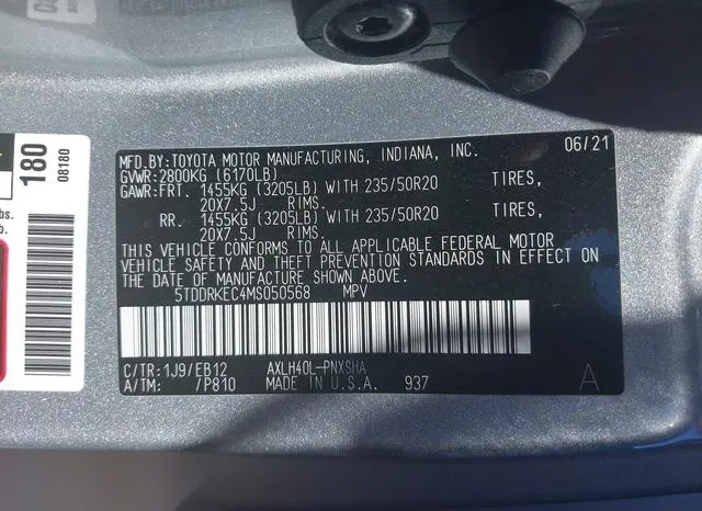 5TDDRKEC4MS050568 2021 2021 Toyota Sienna- Xse 9