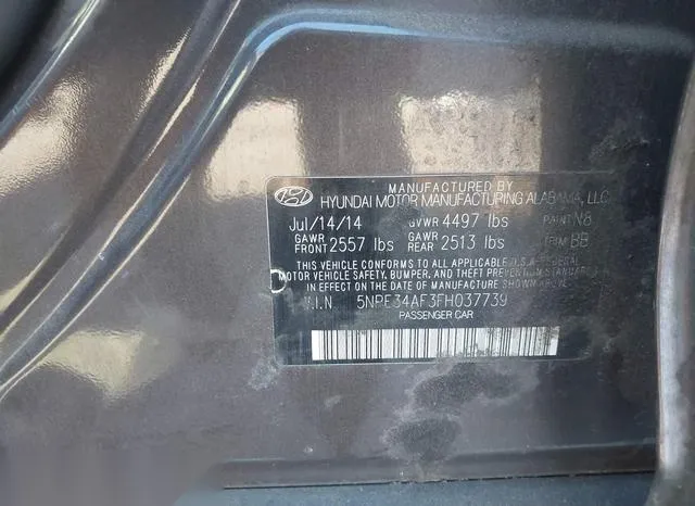 5NPE34AF3FH037739 2015 2015 Hyundai Sonata- Limited 9