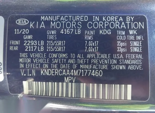 KNDERCAA4M7177460 2021 2021 KIA Seltos- EX 9