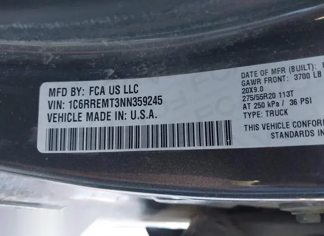 1C6RREMT3NN359245 2022 2022 RAM 1500- Lone Star  4X2 6-4 Box 9