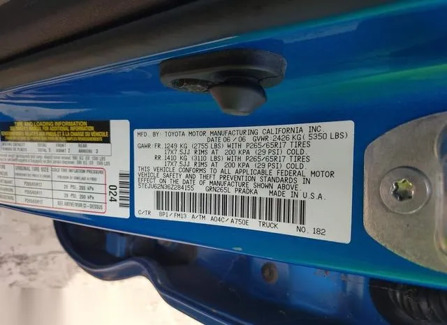 5TEJU62N36Z284155 2006 2006 Toyota Tacoma- Prerunner V6 9