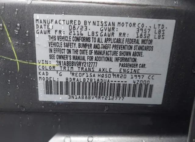 3N1AB8BV9RY212777 2024 2024 Nissan Sentra- S Xtronic Cvt 9