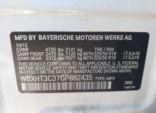 WBXHT3C37GP882435 2016 2016 BMW X1- Xdrive28I 9