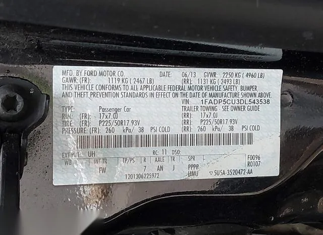 1FADP5CU3DL543538 2013 2013 Ford C-Max- Energi Sel 9