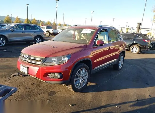 WVGBV3AX0EW025424 2014 2014 Volkswagen Tiguan- Sel 2