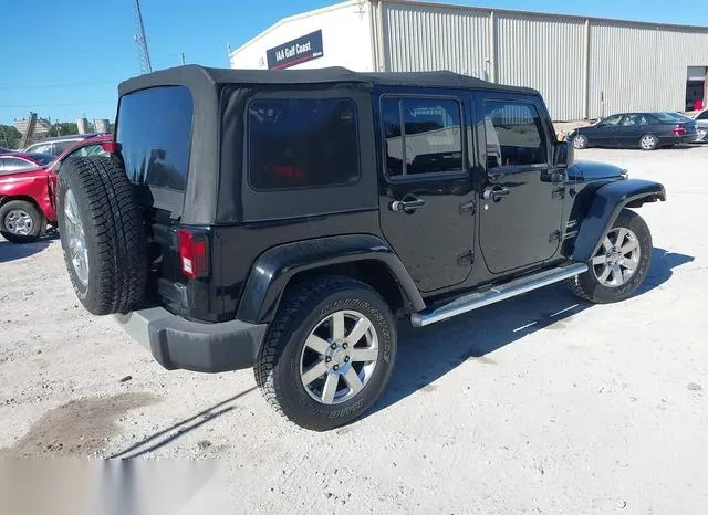 1C4BJWEG3DL693116 2013 2013 Jeep Wrangler- Unlimited Sahara 4