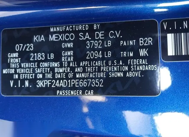 3KPF24AD1PE667352 2023 2023 KIA Forte- Lxs 9