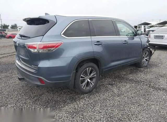 5TDJKRFH3GS500970 2016 2016 Toyota Highlander- Xle V6 4