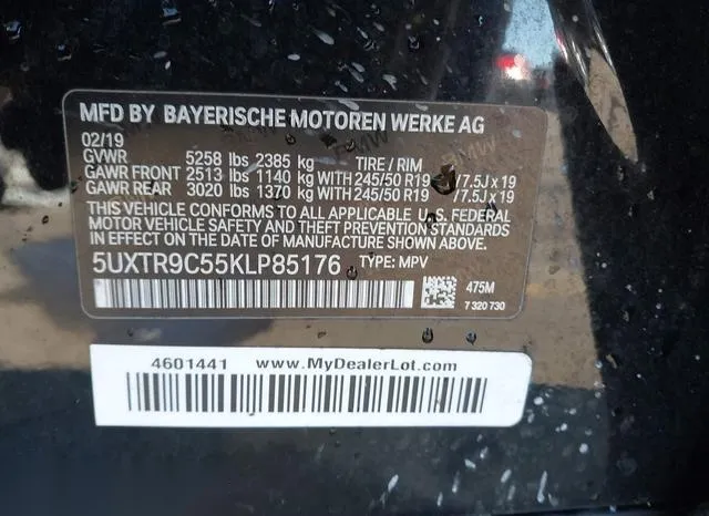 5UXTR9C55KLP85176 2019 2019 BMW X3- Xdrive30I 9