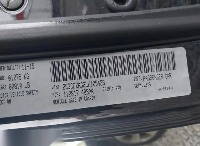 2C3CDZAG2LH105435 2020 2020 Dodge Challenger- Sxt 9