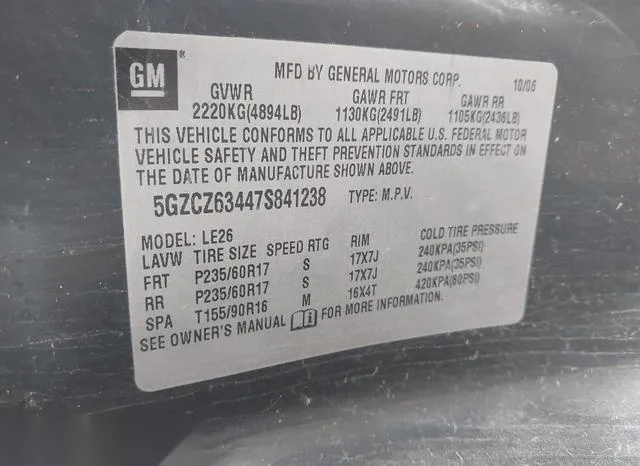 5GZCZ63447S841238 2007 2007 Saturn Vue- V6 9