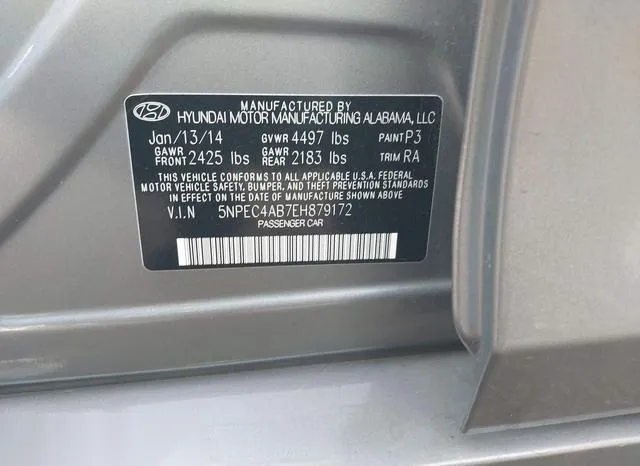 5NPEC4AB7EH879172 2014 2014 Hyundai Sonata- Se 2-0T 9